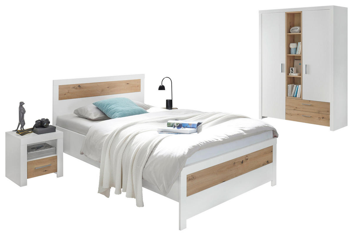 IZBA PRE MLÁDEŽ 120/200 cm,  - biela/dub artisan, Konventionell, kompozitné drevo (120/200cm) - Xora