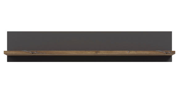 WANDBOARD Eichefarben, Grau  - Eichefarben/Grau, Design, Holzwerkstoff (120/22/21cm) - Hom`in