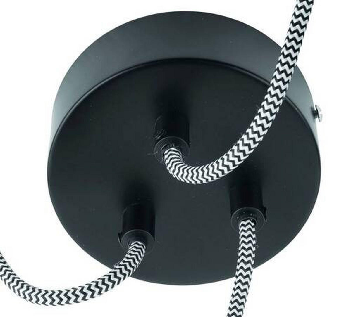 HÄNGELEUCHTE 65/50 cm  - Schwarz/Naturfarben, Trend, Holz (65/50cm) - Good & Mojo