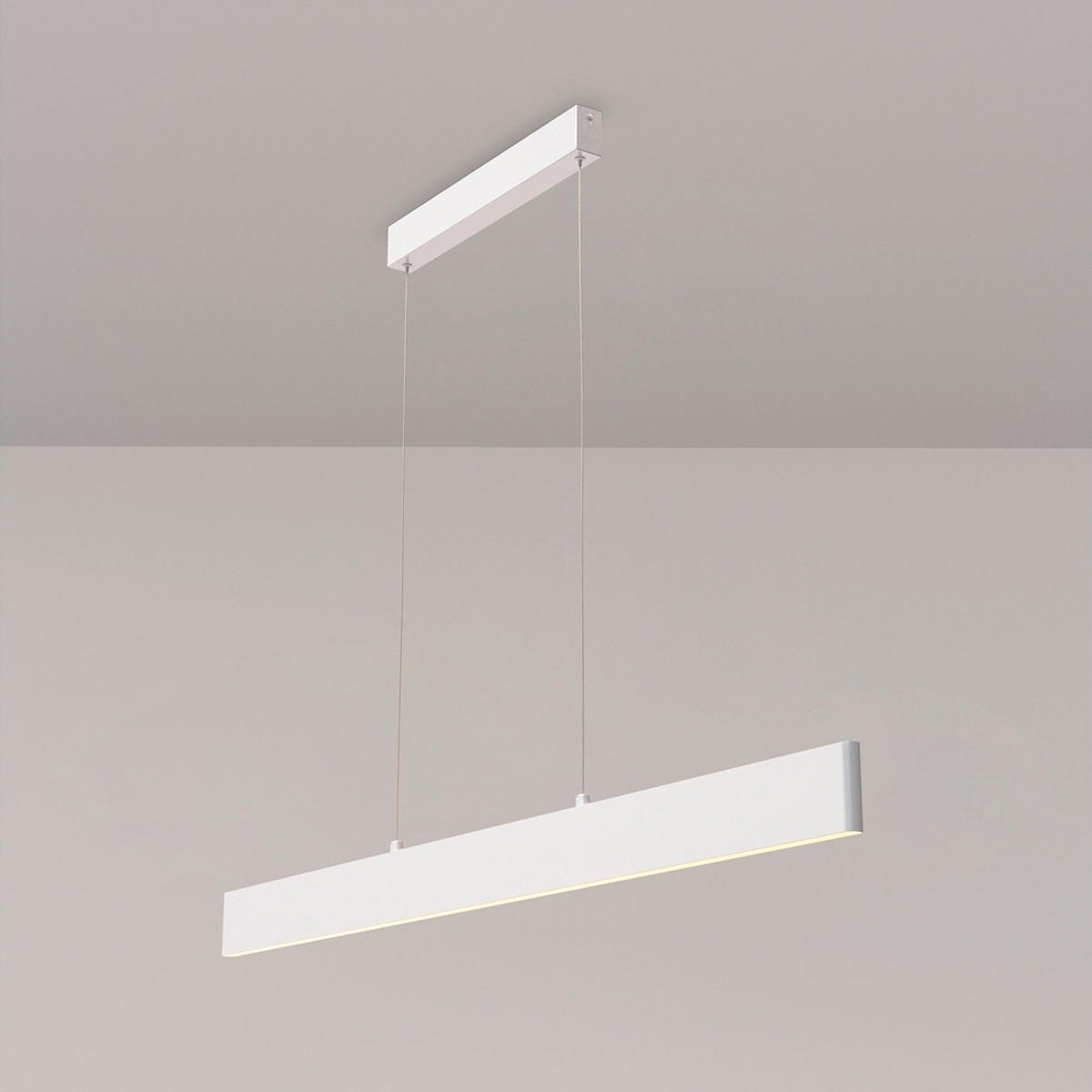 HÄNGELEUCHTE Pendant 118,5/4/8 cm   - Weiß, Basics, Metall (118,5/4/8cm) - MAYTONI