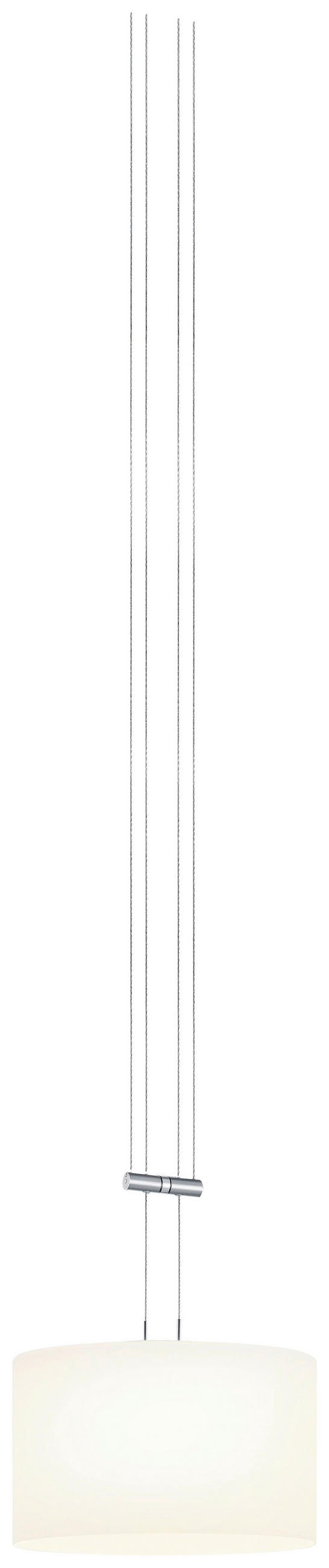 LED-HÄNGELEUCHTE SLIM 32/150 cm   - Chromfarben/Weiß, Design, Glas/Metall (32/150cm) - Bankamp