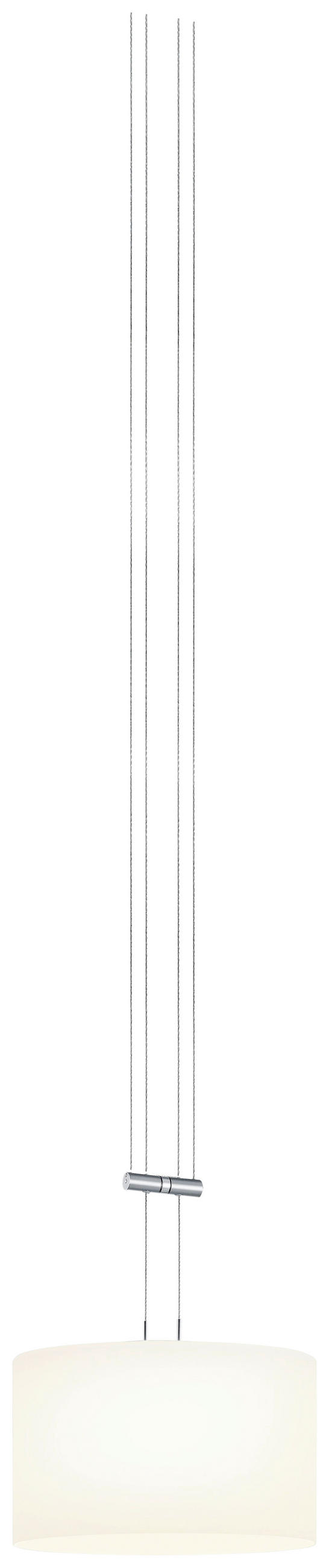 LED-HÄNGELEUCHTE SLIM 32/150 cm   - Chromfarben/Weiß, Design, Glas/Metall (32/150cm) - Bankamp