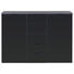 SIDEBOARD 140/100/42 cm - Schwarz/Graphitfarben, Design, Glas/Holzwerkstoff (140/100/42cm) - Hom`in SIDEBOARD 140/100/42 cm - Schwarz/Graphitfarben, Design, Glas/Holzwerkstoff (140/100/42cm) - Hom`in