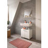 BADEZIMMER 2-teilig  in 57 cm  - Silberfarben/Weiß, MODERN, Glas/Holzwerkstoff (57cm) - MID.YOU