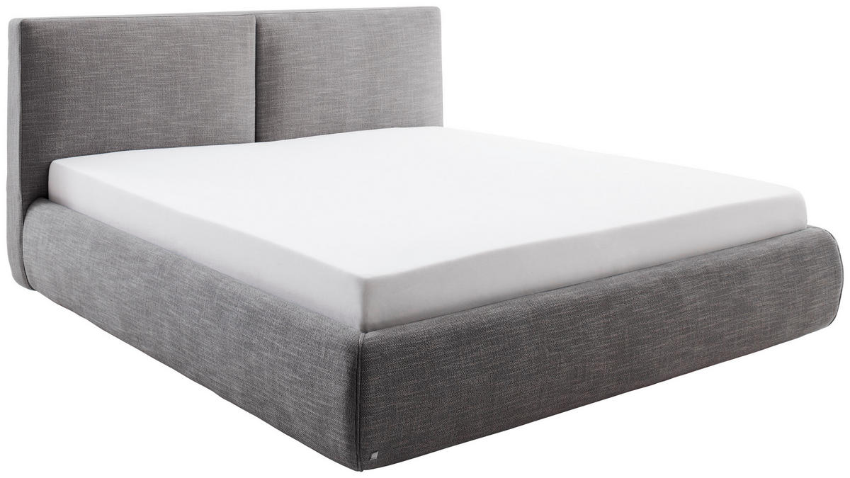 POLSTERBETT 180/200 cm  in Anthrazit  - Anthrazit, MODERN, Holz/Textil (180/200cm) - Livetastic