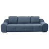 BIGSOFA in Flachgewebe Blau  - Blau, Basics, Textil/Metall (266/70/102cm) - Sit & More