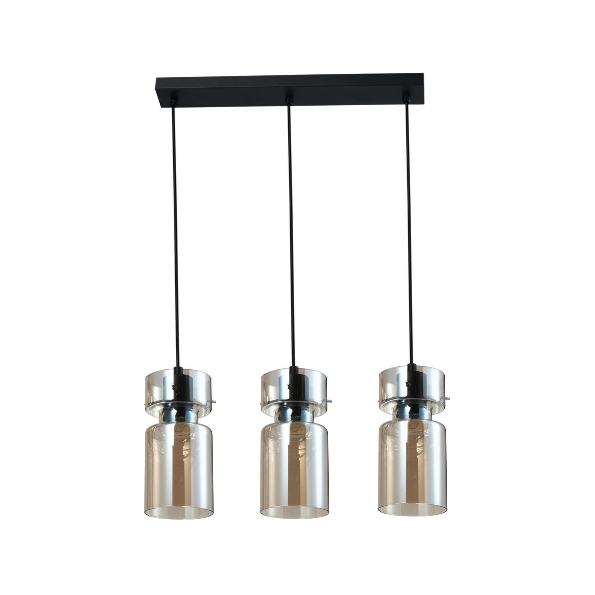 HÄNGLAMPA Nivio 122.5/50/10 cm  - ljusgrå, Design, glas (122.5/50/10cm)