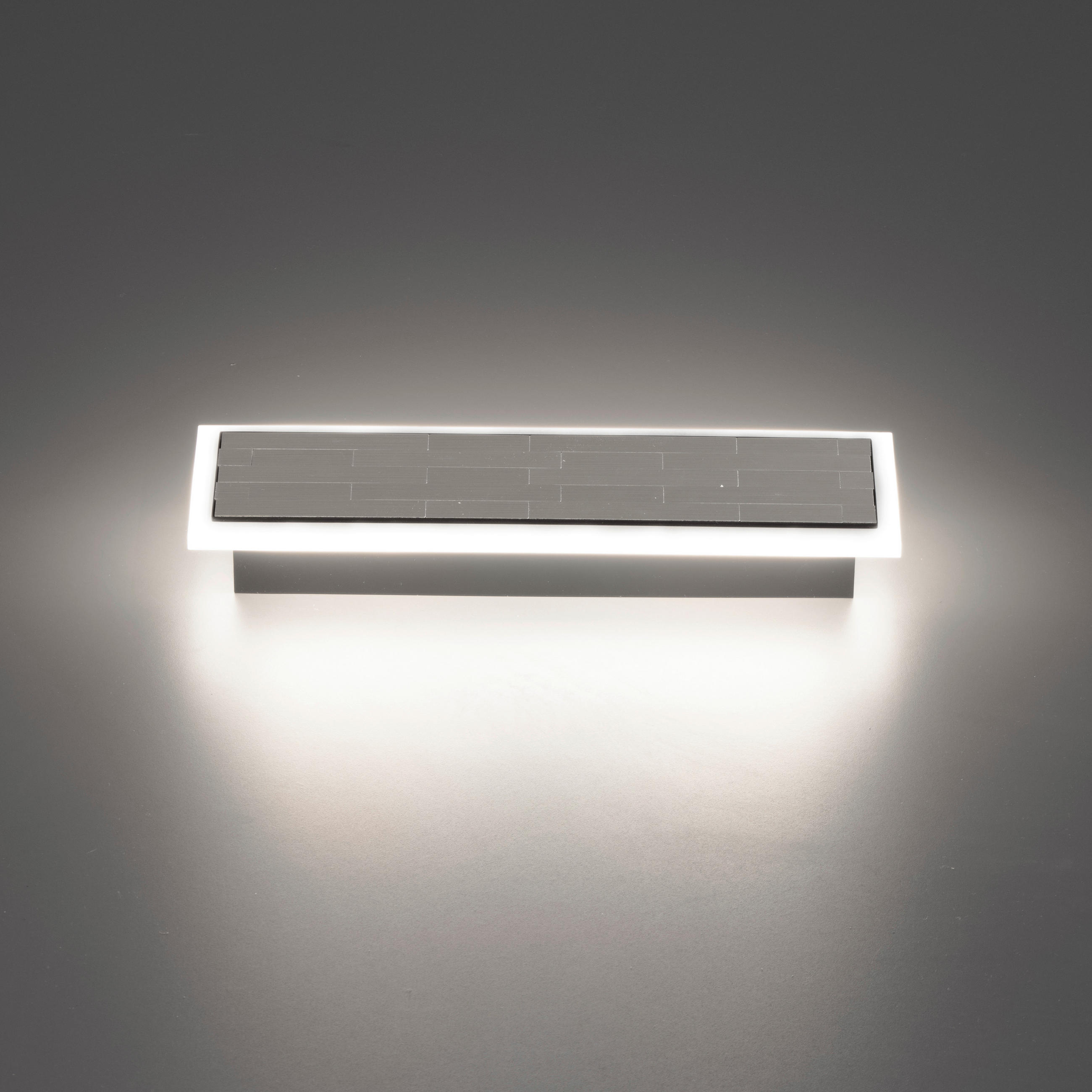 LED-WANDLEUCHTE 4,7/9,7/33 cm   - Nickelfarben, Design, Metall (4,7/9,7/33cm)