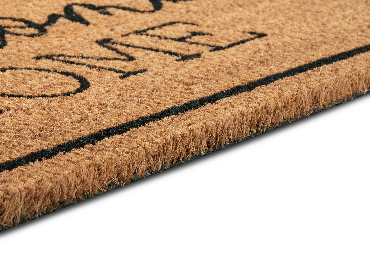 KOKOSMATTE  45/75 cm  Schwarz, Hellbraun  - Hellbraun/Schwarz, Basics, Naturmaterialien/Kunststoff (45/75cm) - Hanse Home