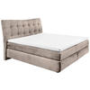 BOXSPRINGBETT 180/200 cm  in Creme  - Creme/Schwarz, Basics, Holzwerkstoff/Kunststoff (180/200cm) - Esposa