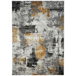 WEBTEPPICH 133/190 cm Perugia Craft Grau, Hellgrau, Currygelb  - Currygelb/Hellgrau, Design, Textil (133/190cm) - Novel