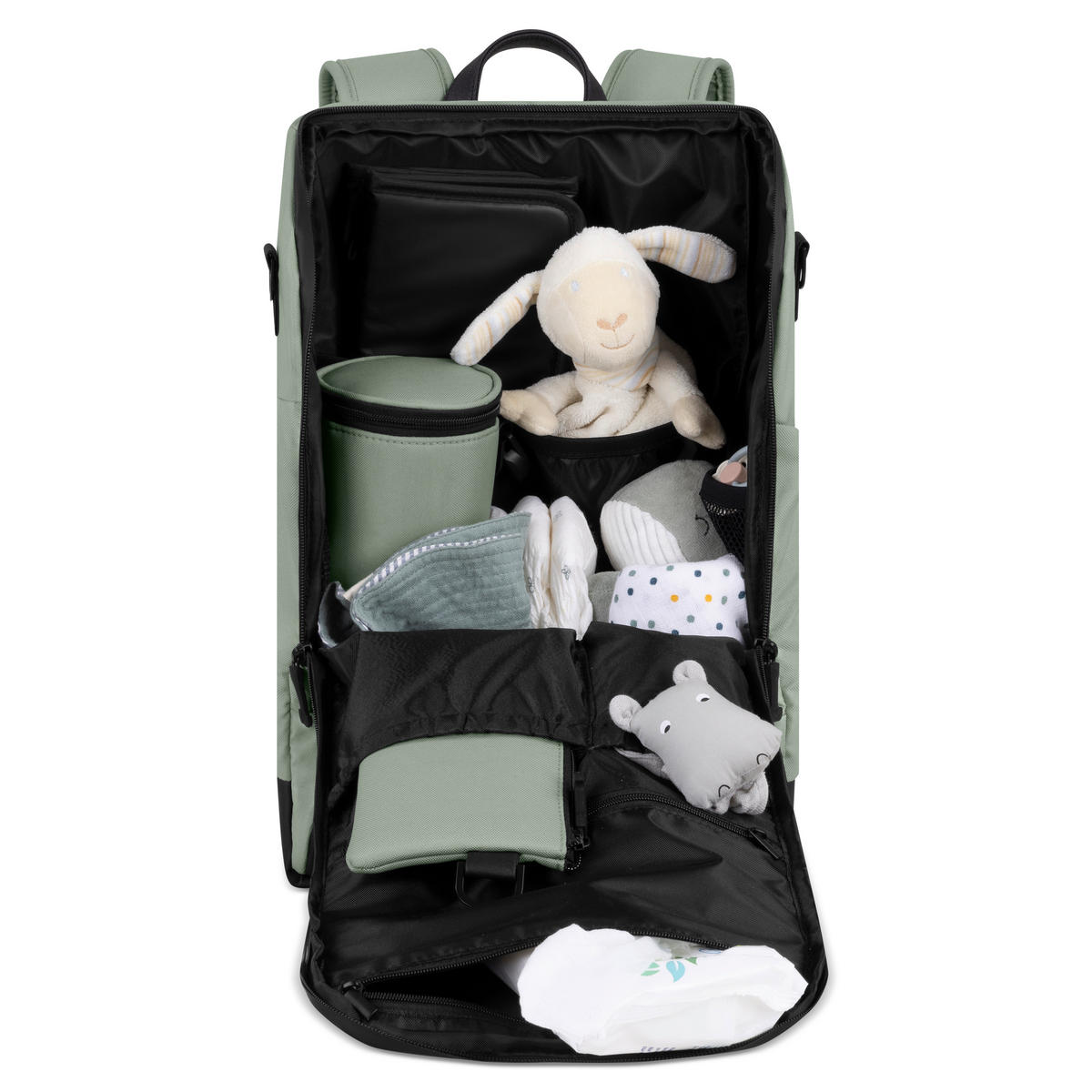 WICKELRUCKSACK Active  - Pastellgrün, Basics, Textil (44/30/17cm) - ABC Design