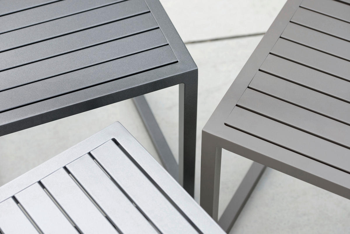 GARTENBEISTELLTISCH 40/40/40 cm Metall quadratisch  - Anthrazit, Basics, Metall (40/40/40cm) - Stern