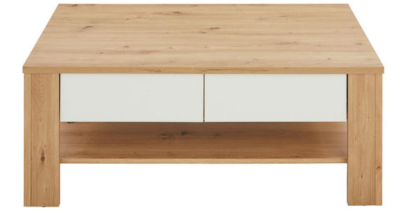 COUCHTISCH in Holzwerkstoff 111/65/44,5 cm  - Weiß/Eiche Artisan, Design, Holzwerkstoff (111/65/44,5cm) - Carryhome