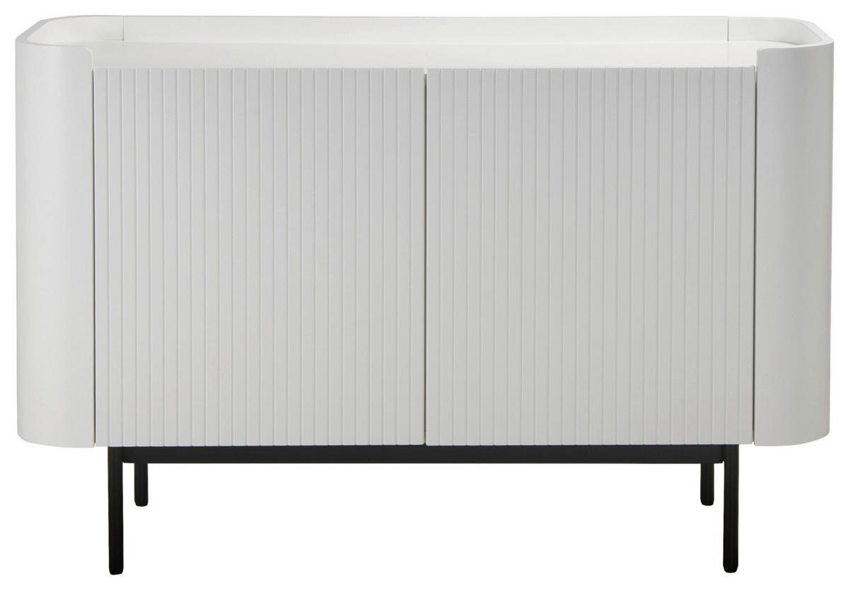 SIDEBOARD  in 120/80/40 cm  - Schwarz/Weiß, Design, Holzwerkstoff/Metall (120/80/40cm) - MID.YOU