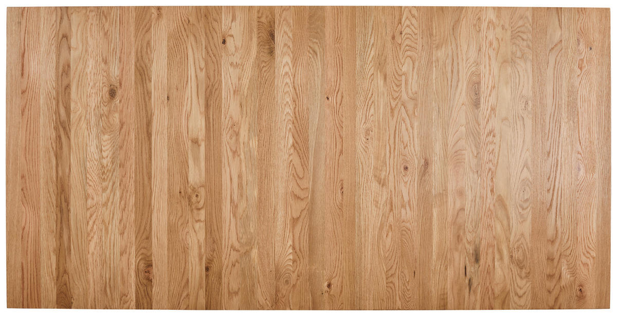 ESSTISCH Eiche Bianco rechteckig  ausziehbar  - Eiche Bianco/Schwarz, LIFESTYLE, Holz/Metall (190-240/95/75cm) - Linea Natura