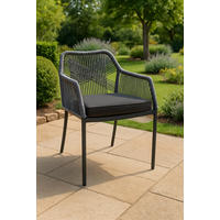 STAPELSTUHL Aluminium Anthrazit, Grau, Hellgrau  - Anthrazit/Hellgrau, MODERN, Kunststoff/Metall (56/81/62cm) - Ambia Garden