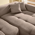 ECKSOFA Hellbraun Chenille  - Hellbraun/Schwarz, MODERN, Kunststoff/Textil (276/172cm) - Hom`in