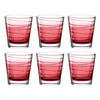 WHISKY-GLÄSERSET 250,00 ml 6-teilig  - Rot, Design, Glas (8,30/9,00/8,30cm) - Leonardo