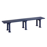 GARTENBANK 200/42/37 cm   - Blau, Basics, Kunststoff (200/42/37cm) - Modante