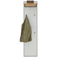 GARDEROBENPANEEL  in 42/170/27 cm  - Eichefarben/Weiß, Design, Glas/Holz (42/170/27cm) - Dieter Knoll