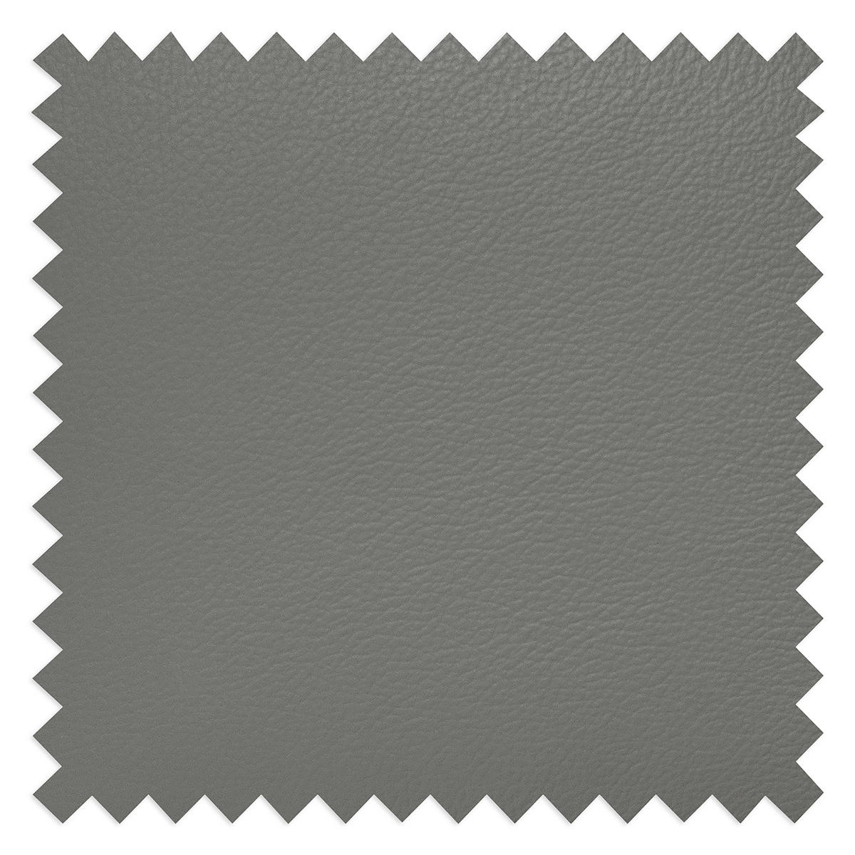 ECKSOFA SONO in Lederlook Echtleder Anthrazit Armteilverstellung, Kopfteilverstellung  252/179 cm  - Anthrazit/Schwarz, Design, Leder/Textil (252/179cm) - Livetastic