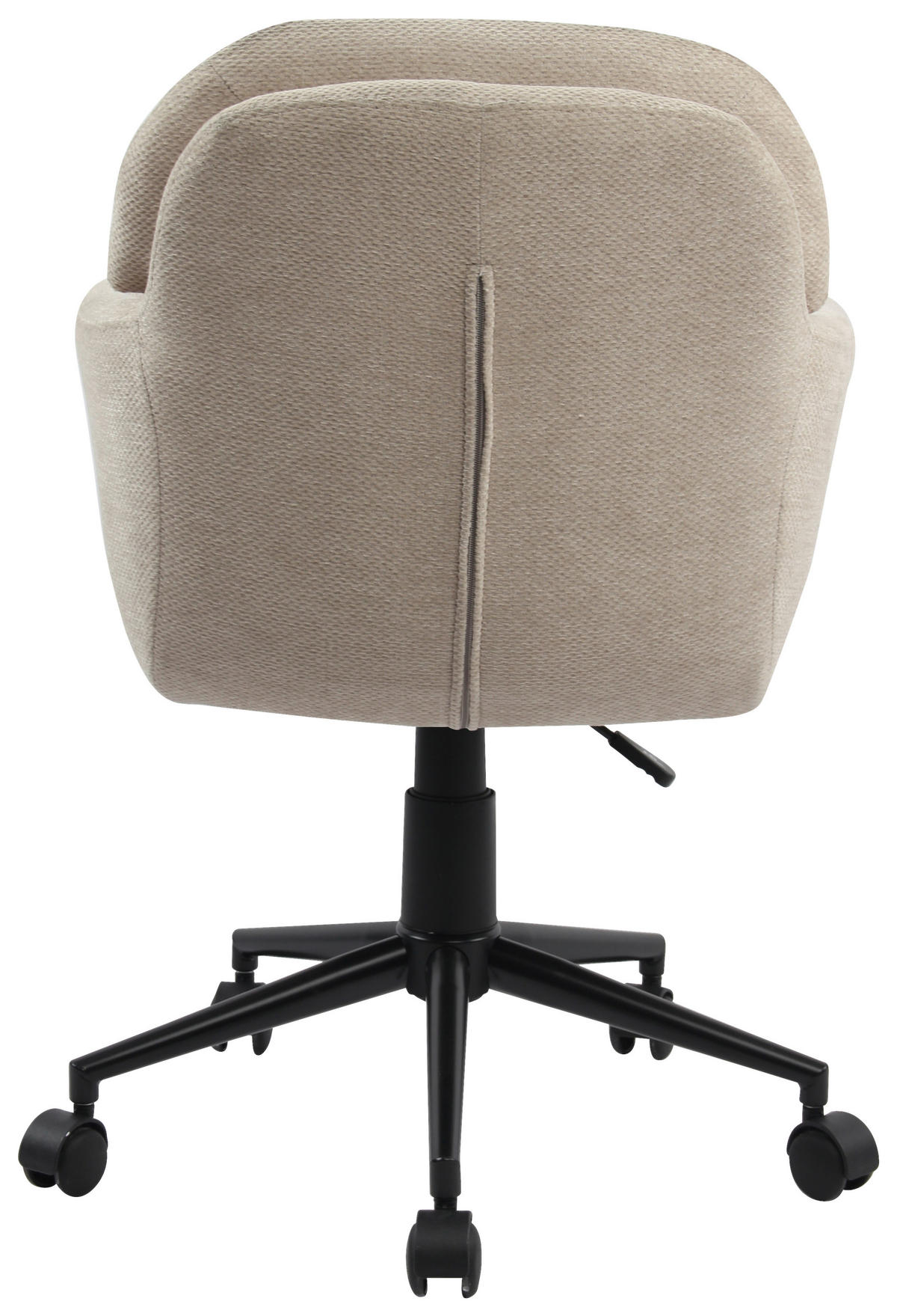 DREHSTUHL Webstoff Beige  - Beige/Schwarz, MODERN, Kunststoff/Textil (55/85-95/60cm) - MID.YOU