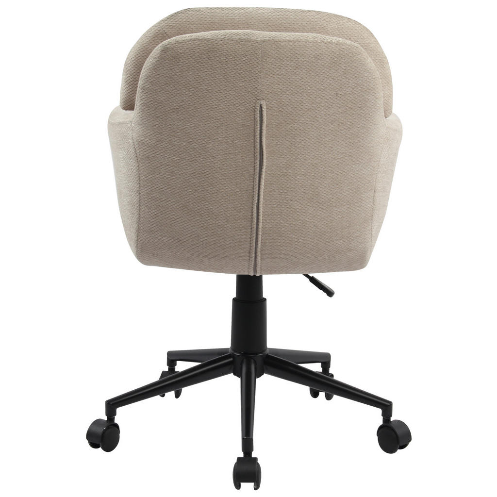 Thumbnail - Mid.you Drehstuhl, Beige, Metall, Kunststoff, Textil, Drehkreuz, 55x85-95x60 cm, inklusive Armlehnen, Stühle