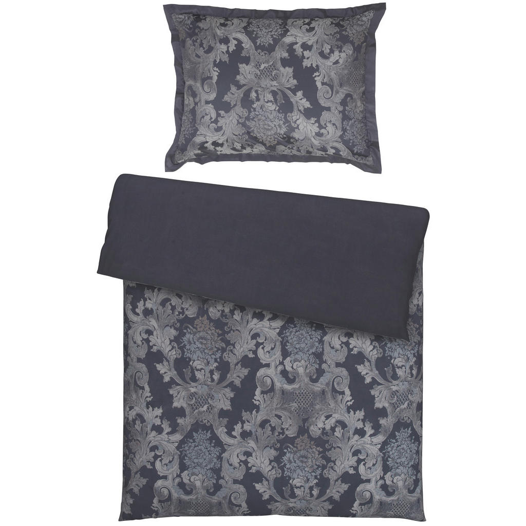 Curt Bauer POSTEĽNÁ BIELIZEŇ, damask, sivá, čierna, biela, 140/200 cm
