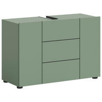 WASCHBECKENUNTERSCHRANK 82/56/34 cm  - Schwarz/Grün, MODERN, Holzwerkstoff/Kunststoff (82/56/34cm) - MID.YOU