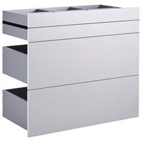 SCHUBLADENSET 90,9/82/46,8 cm   - Hellgrau, KONVENTIONELL, Holzwerkstoff (90,9/82/46,8cm) - Hom`in