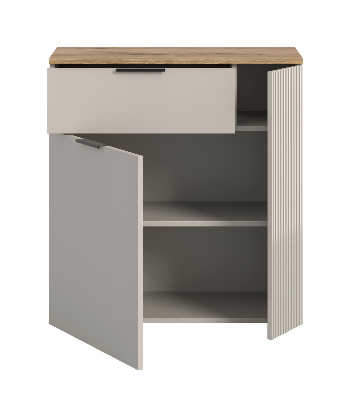 BYRÅ 80/86/38 cm  - svart/kashmir, Design, trämaterial/plast (80/86/38cm) - MID.YOU