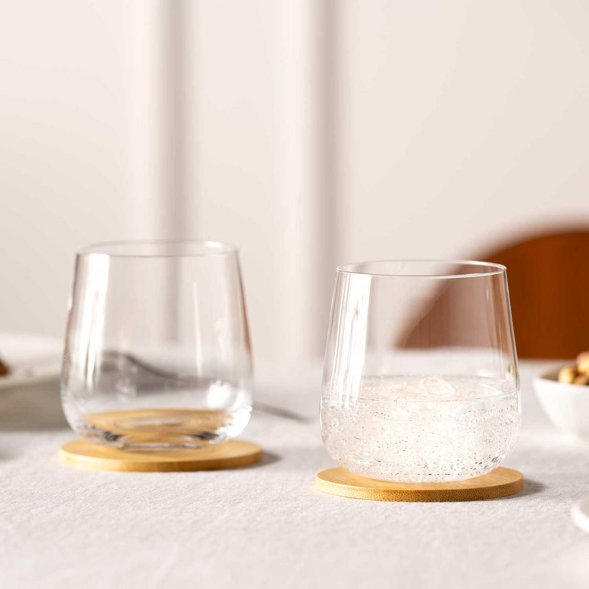 GLÄSERSET Brunelli 6-teilig  - Klar, Design, Glas (8,60/9,00/8,60cm) - Leonardo