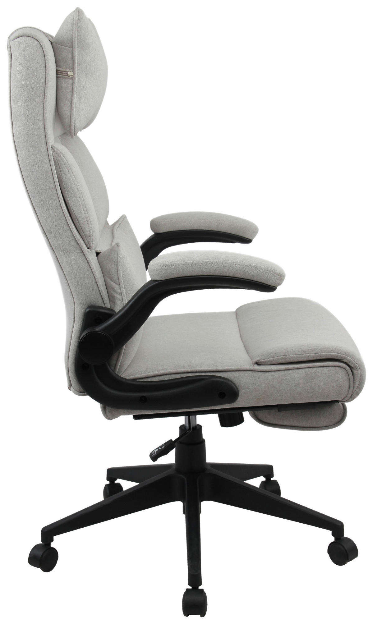 CHEFSESSEL  in Webstoff Creme  - Creme/Schwarz, MODERN, Kunststoff/Textil (62/112-122/65cm) - MID.YOU