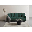 BIGSOFA in Cord Dunkelgrün - Dunkelgrün/Schwarz, Design, Textil/Metall (226/91/103cm) - Carryhome
