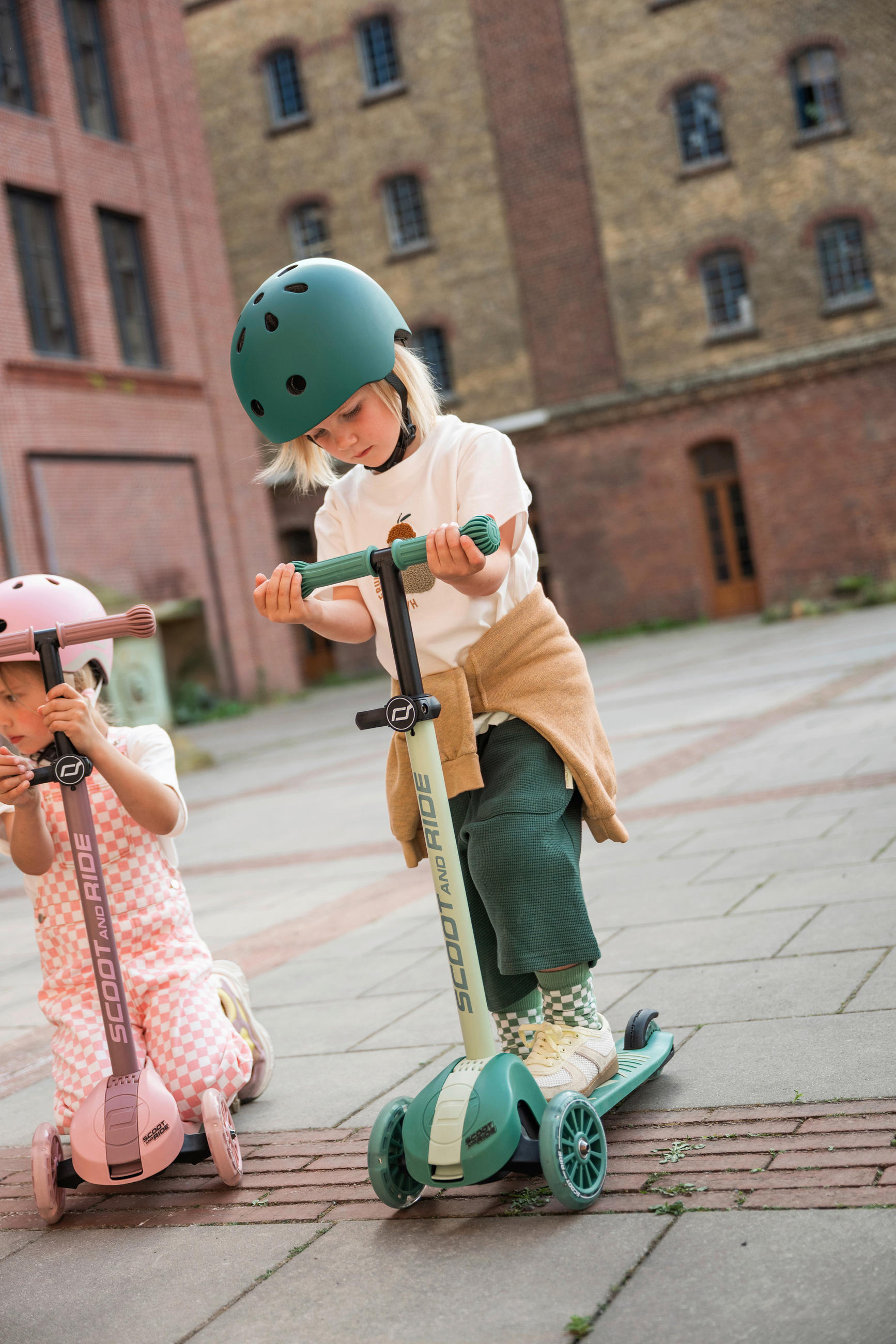 KINDERSCOOTER Highwaykick 3 S  - Waldgrün, Trend, Kunststoff (27/58/57,5cm) - Scoot and Ride