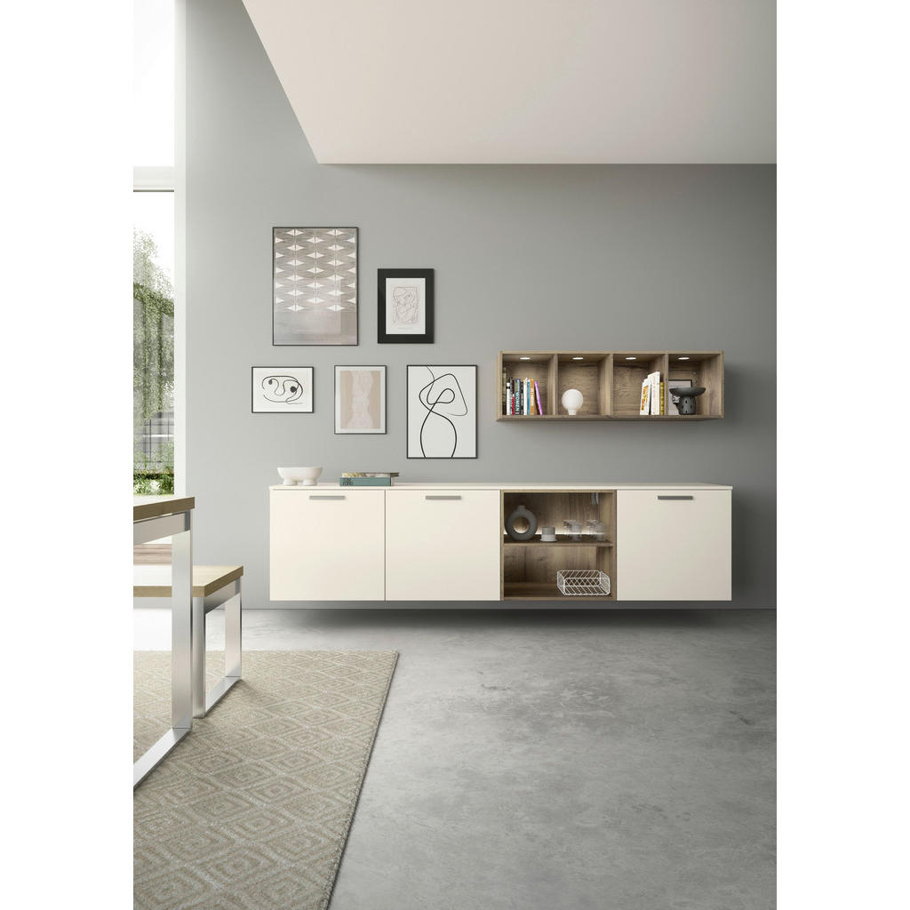 Thumbnail - Celina Home Sideboard, Eiche, Magnolie, Holzwerkstoff, 4 Fächer, 240.3x59.2x48.5 cm, individuell planbar, Beimöbel erhäl...