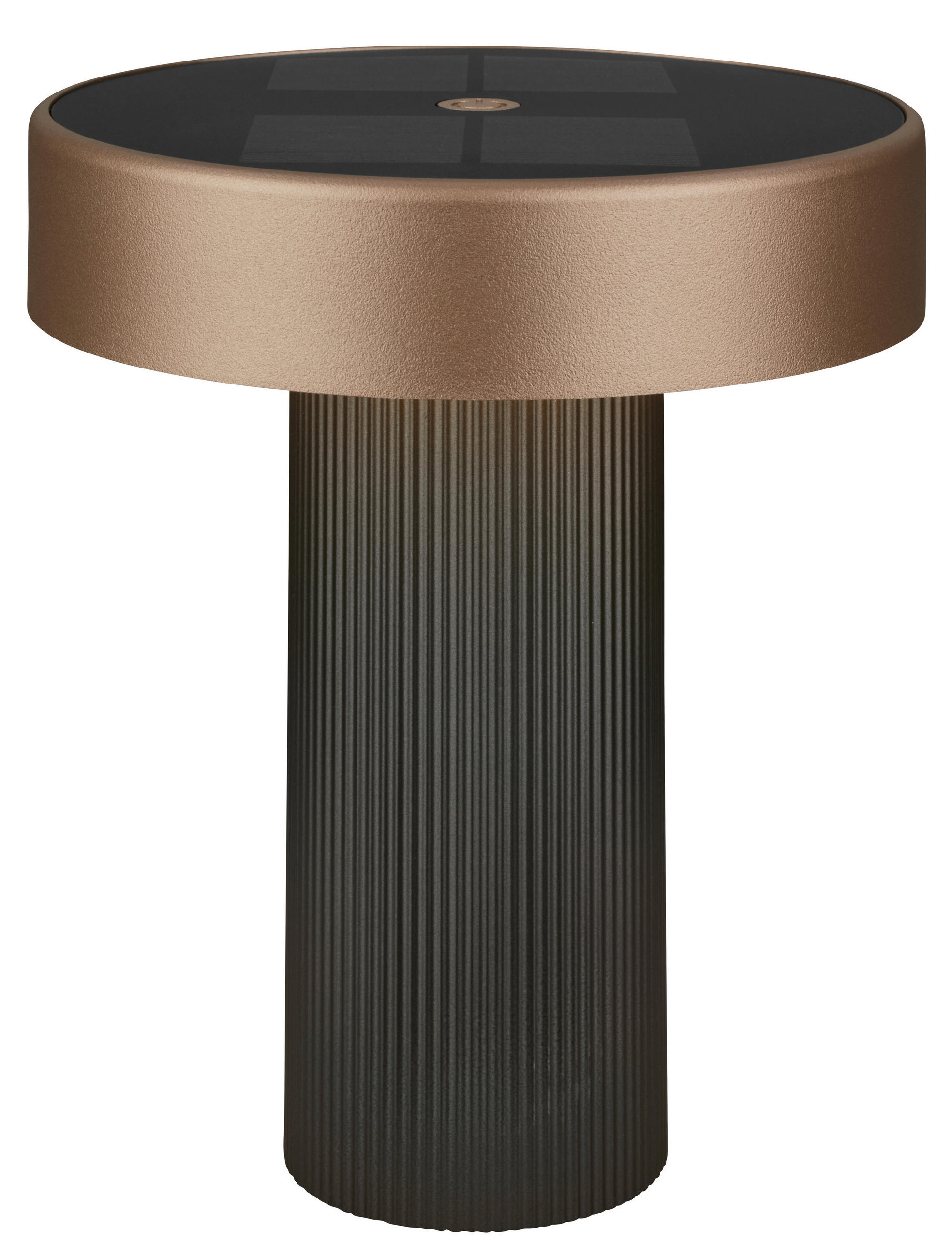 AKKU-TISCHLEUCHTE 16/20 cm  - Beige/Anthrazit, Design, Kunststoff (16/20cm)