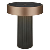 AKKU-TISCHLEUCHTE 16/20 cm  - Beige/Anthrazit, Design, Kunststoff (16/20cm)