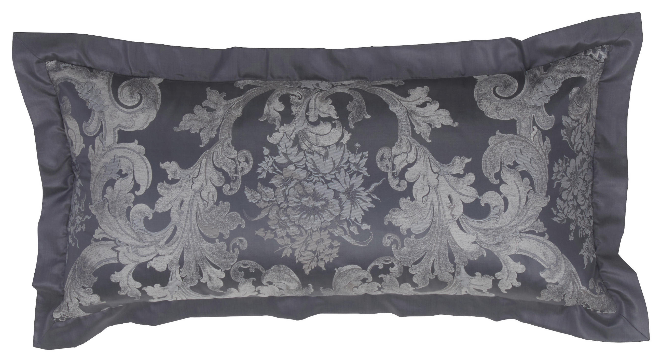KOPFKISSENBEZUG 80/40 cm  - Schwarz/Weiß, Basics, Textil (80/40cm) - Curt Bauer