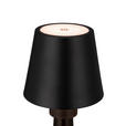 AKKU-TISCHLEUCHTE Norfolk 11/12,2 cm  - Schwarz, Design, Metall (11/12,2cm) - Novel