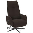 RELAXSESSEL in Textil Dunkelbraun  - Anthrazit/Dunkelbraun, Design, Textil/Metall (71/114/84cm) - Johann Jakob