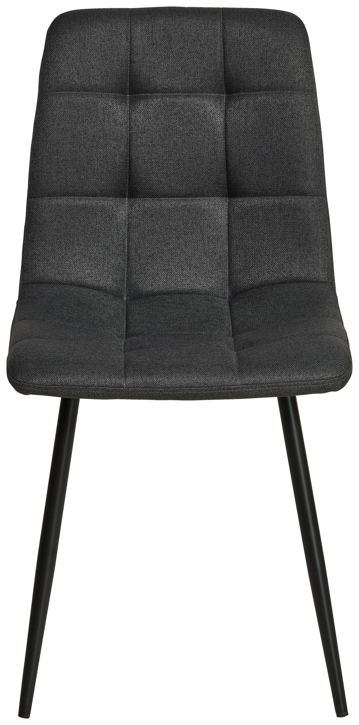 VIERFUßSTUHL - Schwarz/Grau, KONVENTIONELL, Holz/Textil (44,5/86/54,5cm) - Livetastic