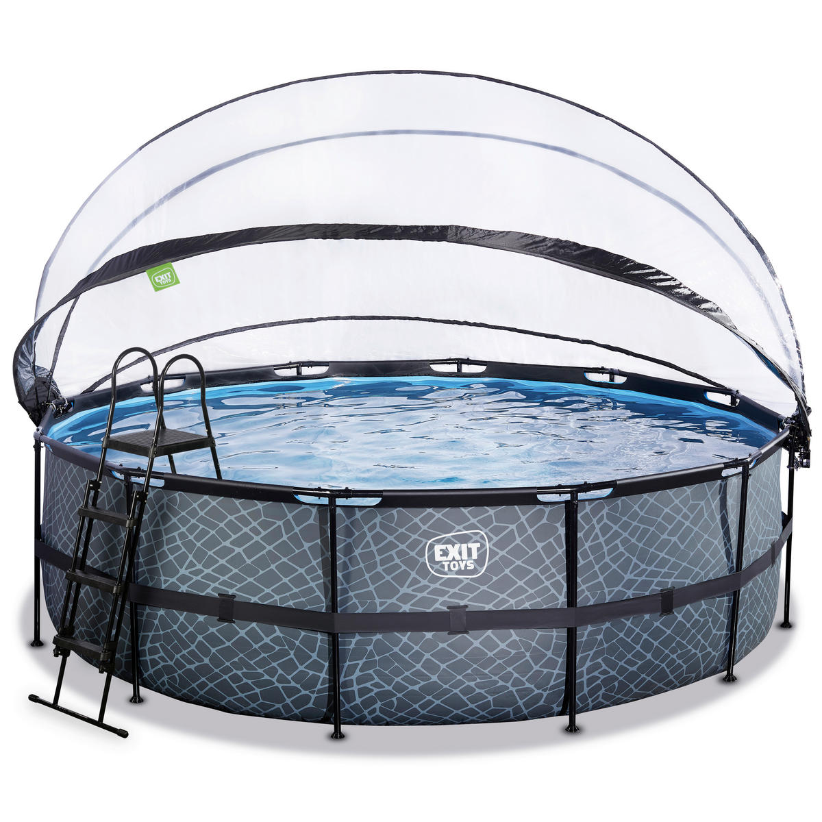POOL SET 470/330 cm  - grå, Klassisk, plast (470/330cm) - EXIT Toys