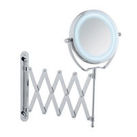 SCHMINKSPIEGEL  - Chromfarben, Basics, Glas/Metall (18,5/38,5/45cm) - Wenko