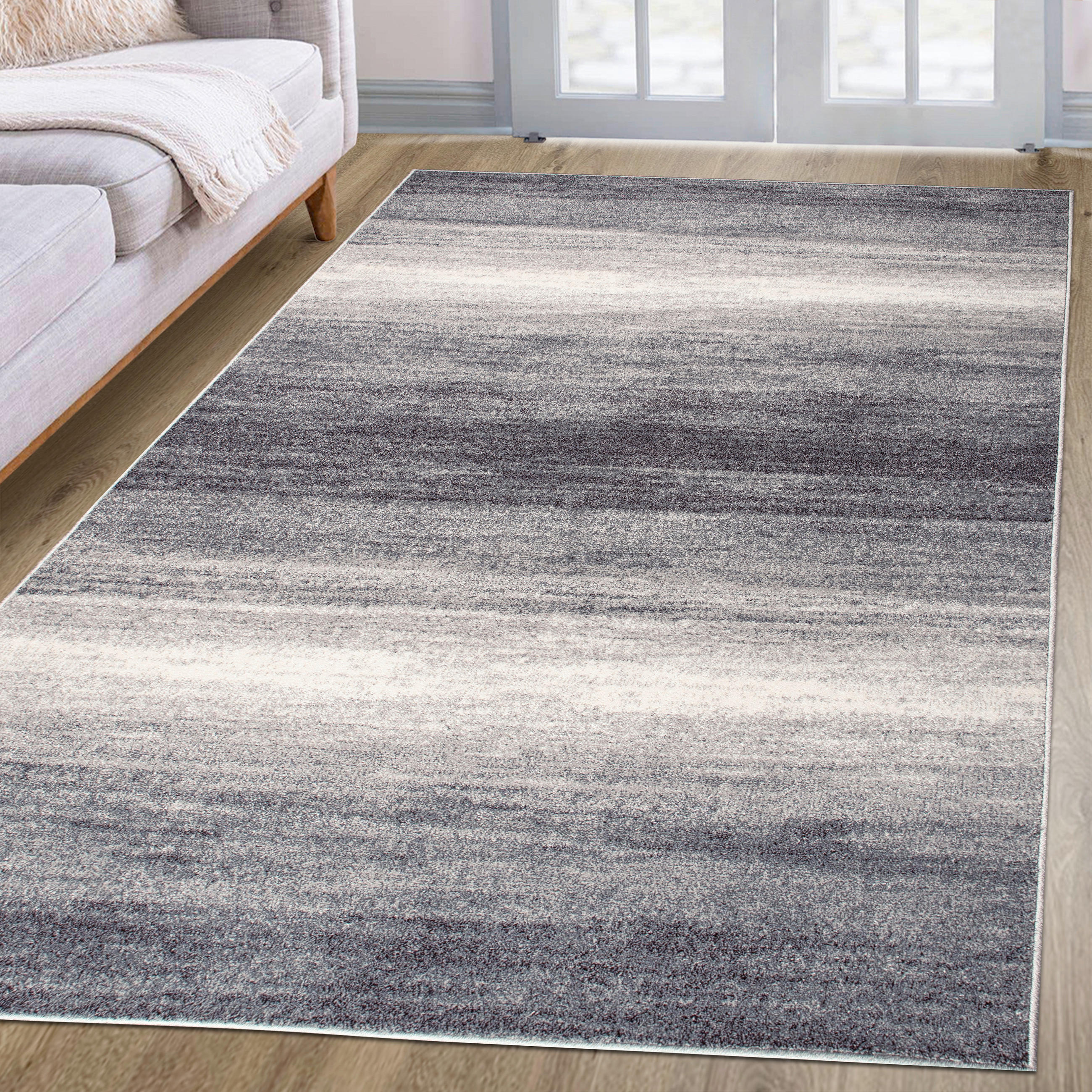 Thumbnail - Novel Webteppich Mercur, Anthrazit, Kunststoff, meliert, rechteckig, 60x110 cm, Oeko-Tex® Standard 100, Oeko-Tex® Made I...