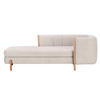 RÉCAMIERE in Plüsch Creme  - Creme/Naturfarben, Design, Holz/Textil (216/90/109cm) - Niels Andersson