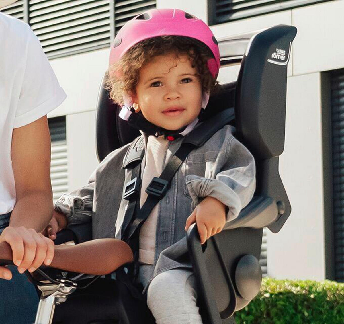 FAHRRADKINDERSITZ - Graublau, Basics, Kunststoff/Textil (44/72/43cm) - Britax Römer