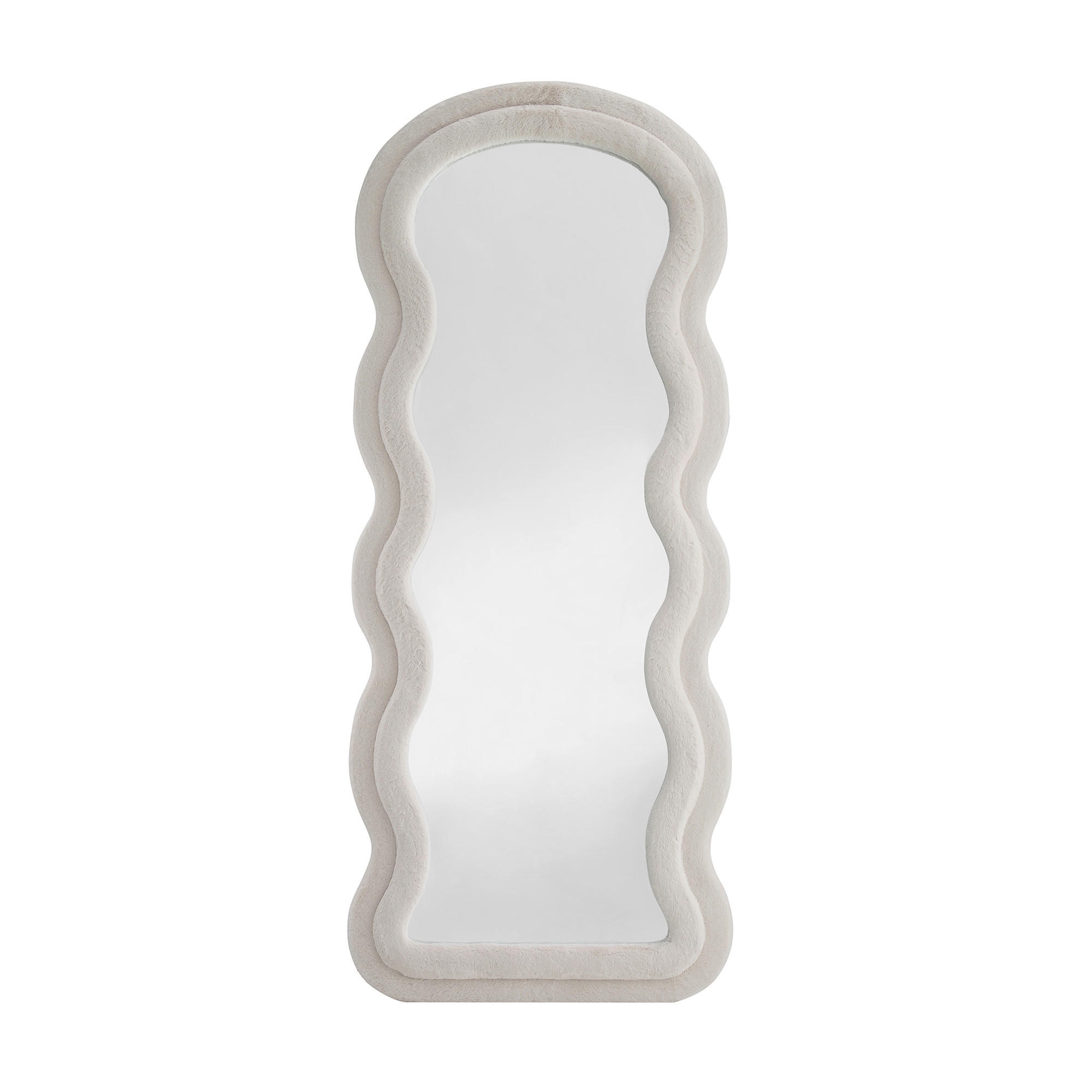 STANDSPIEGEL 70/170/3 cm  - Beige, Design, Glas/Holzwerkstoff (70/170/3cm) - Livetastic