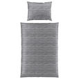 BETTWÄSCHE CARO Satin 160/210 cm  - Grau, KONVENTIONELL, Textil (160/210cm) - Novel